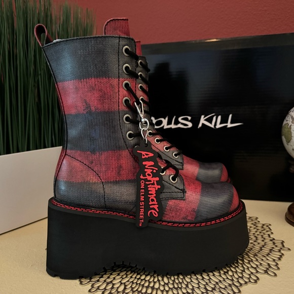 Dolls Kill Shoes - ✨SOLD✨Dolls Kill X WB Horror Total Slasher Platform Boots ✨New✨